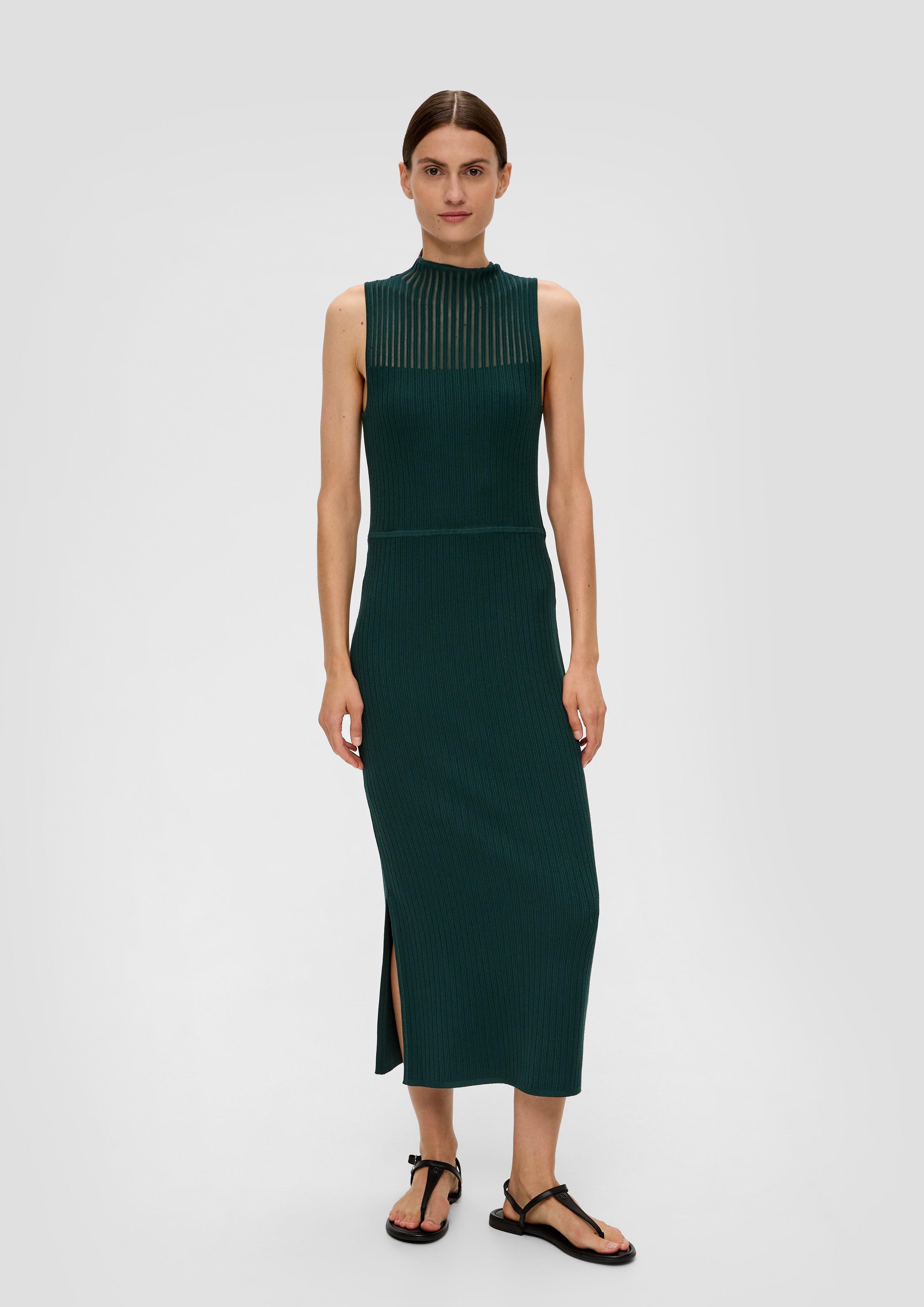 Rippstrick-Midikleid aus Viskosemix  2135859-7889