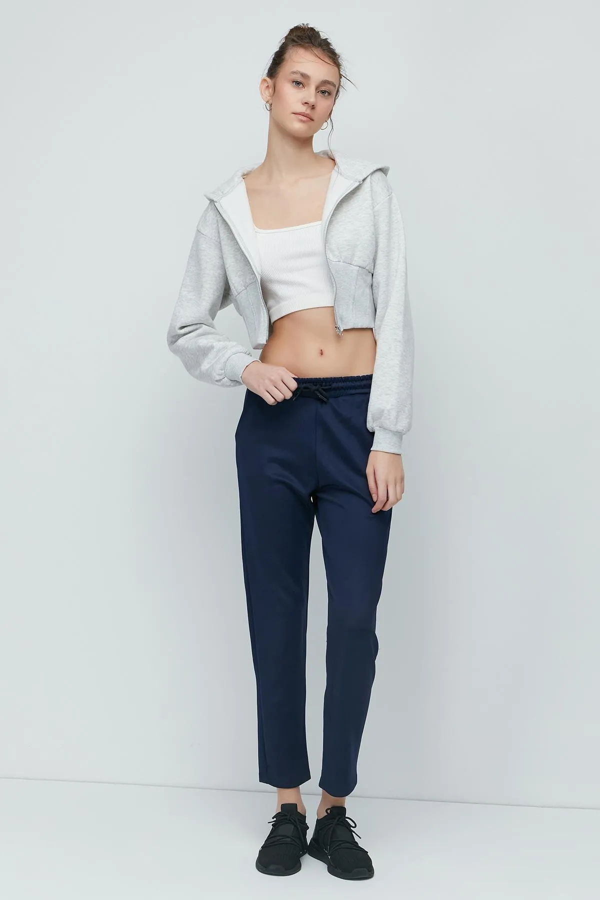 C&City  Jogginghose mit geradem Bein 801 Sax