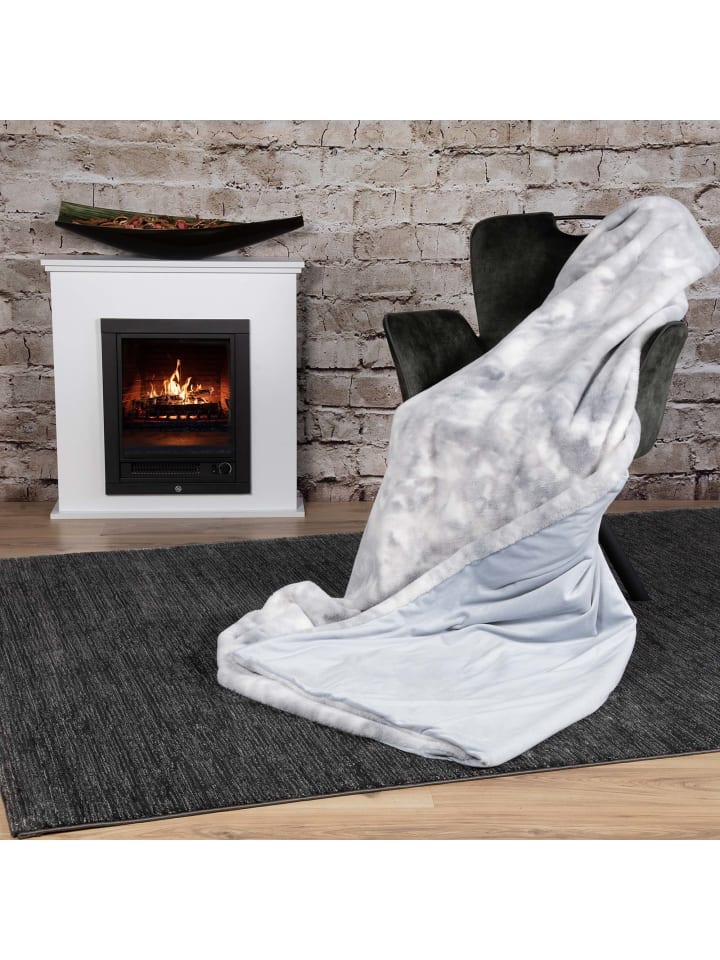 GMD Living Batik Wohndecke RUMBA in Farbe Silver (hellgrau)  günstig kaufen