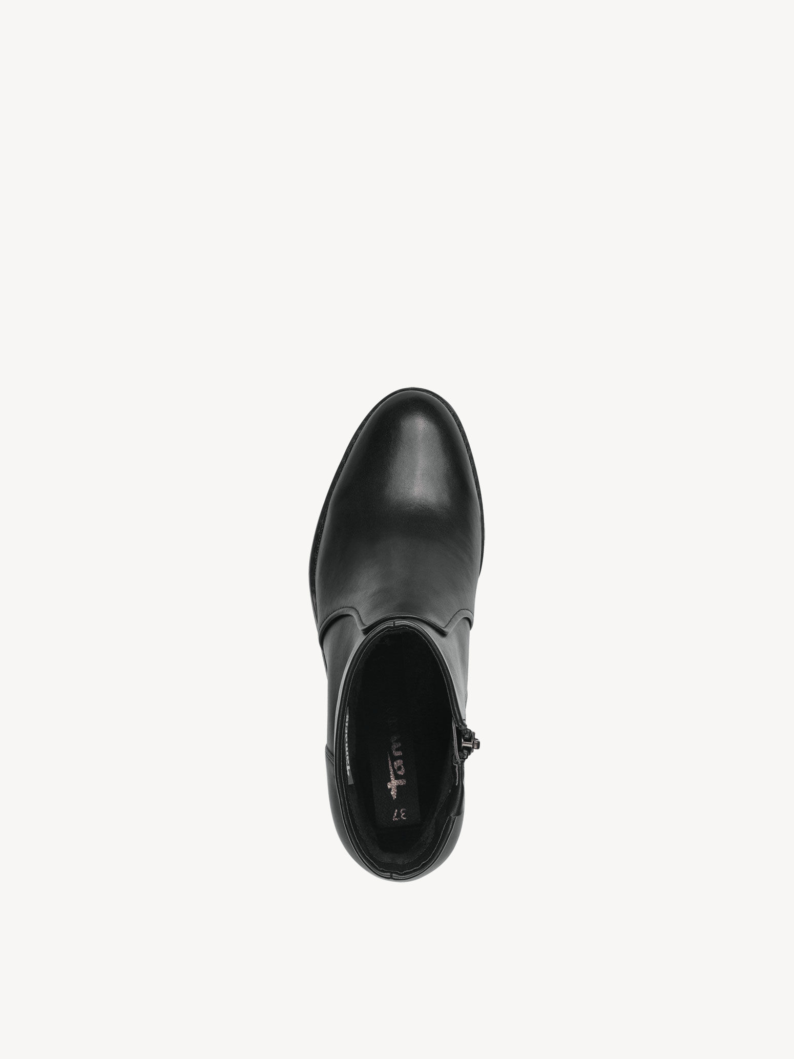 Bottine en cuir - noir