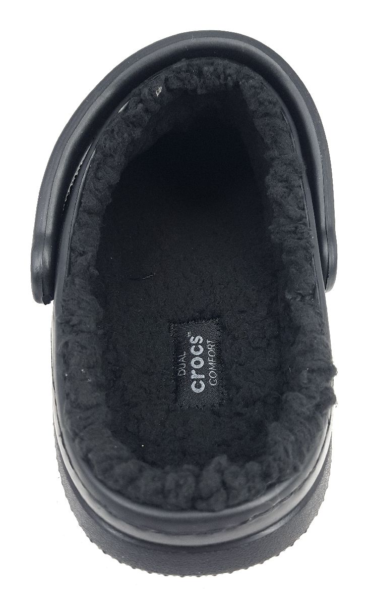 Crocs Classic Fuzz-Lined Clog 203591-060 Schwarz 060 Black/Black