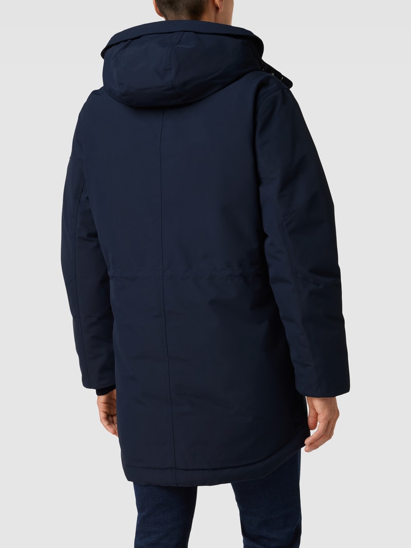 Parka mit Label-Applikation Modell 'Everyday Parka' in marineblau