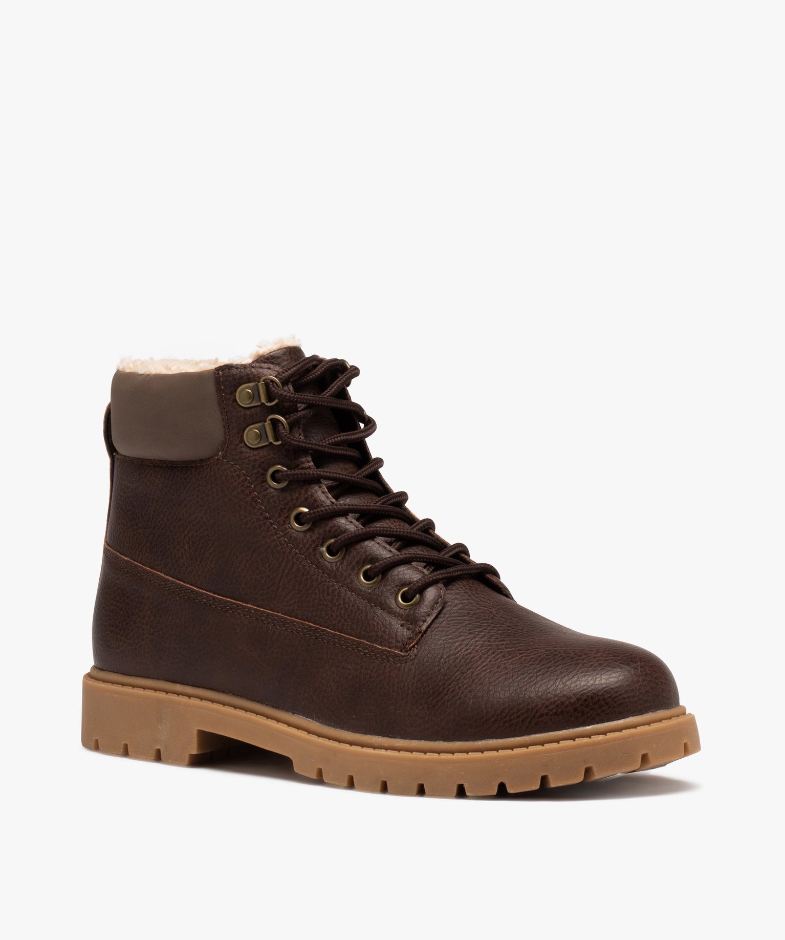 Boots homme à doublure chaude - Les Supaires marron | GEMO