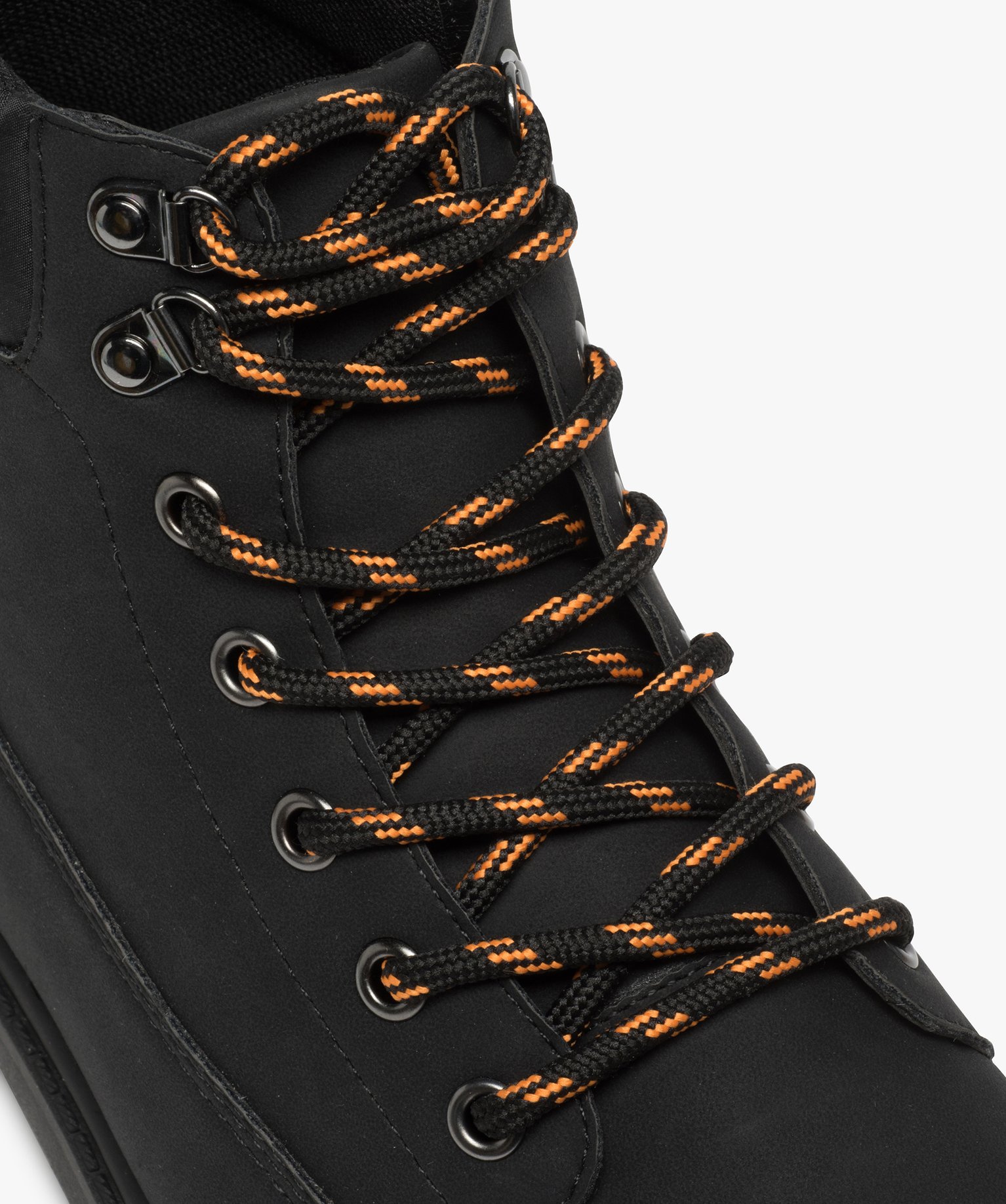 Boots homme à semelle crantée et lacets - Les Supaires noir | GEMO