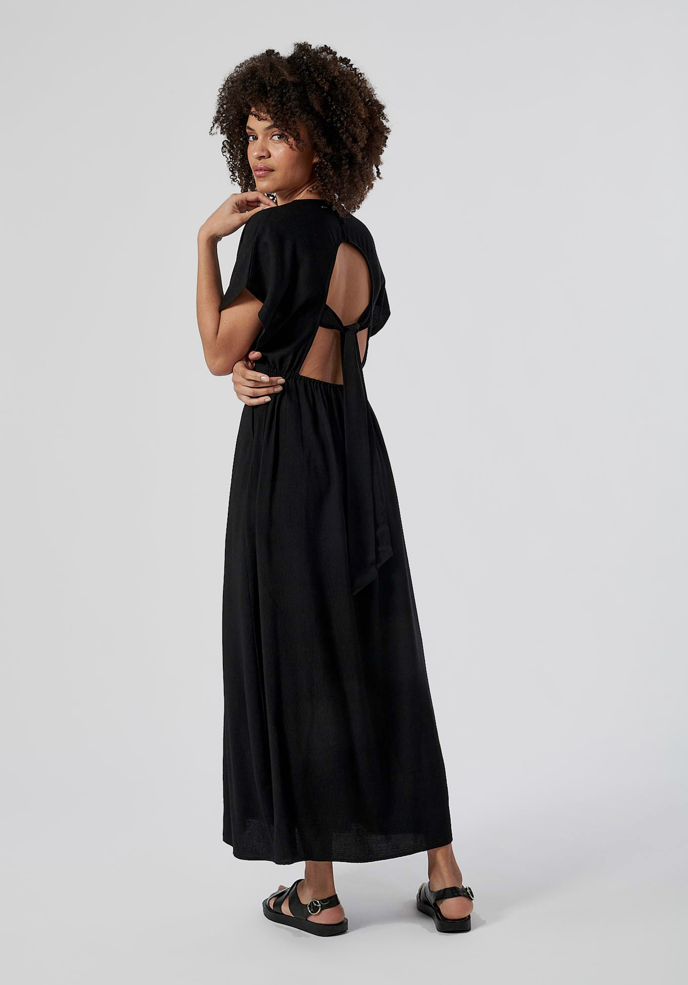 CAEL   Robe longue noire Femme