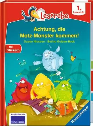 Leserabe - 1. Lesestufe: Achtung, die Motz-Monster kommen!