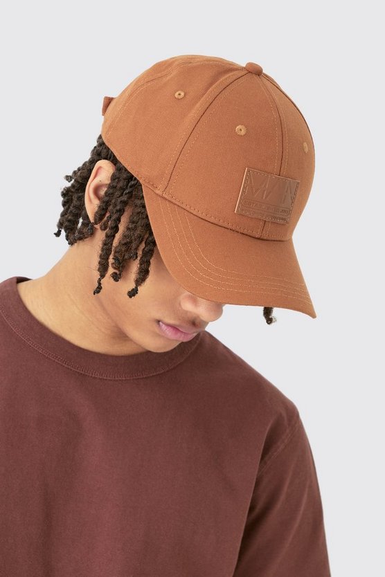 Man PU-Kappe in Tan
