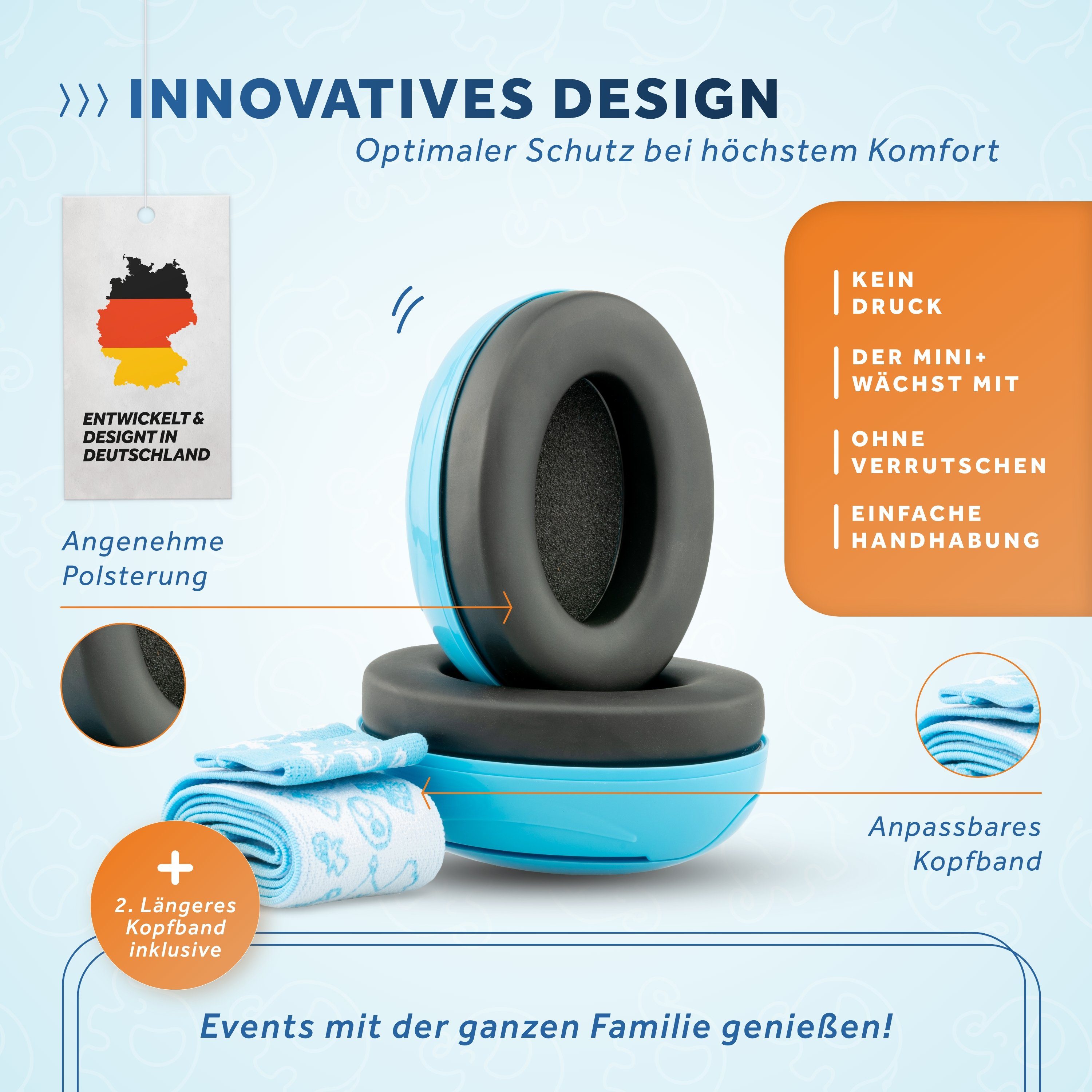 Schallwerk Kapselgehörschutz Schallwerk® Mini+ Gehörschutz für Kinder – Kapselgehörschutz Kleinkind