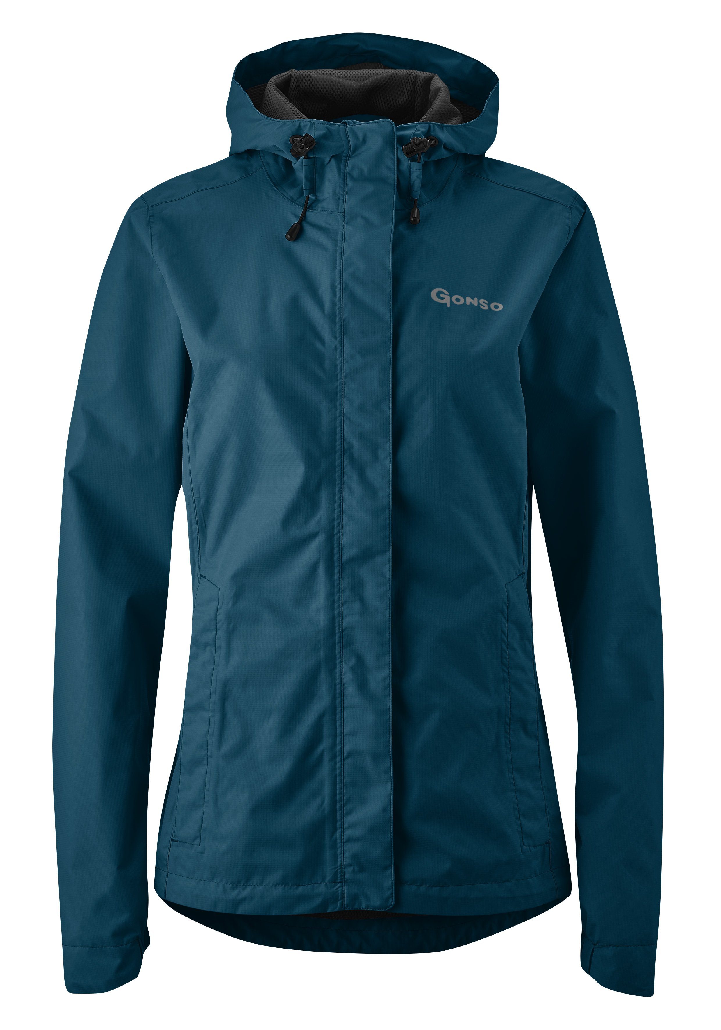 Gonso Fahrradjacke Sura Light Damen Regenjacke wind- und wasserdicht, Radjacke mit Kapuze