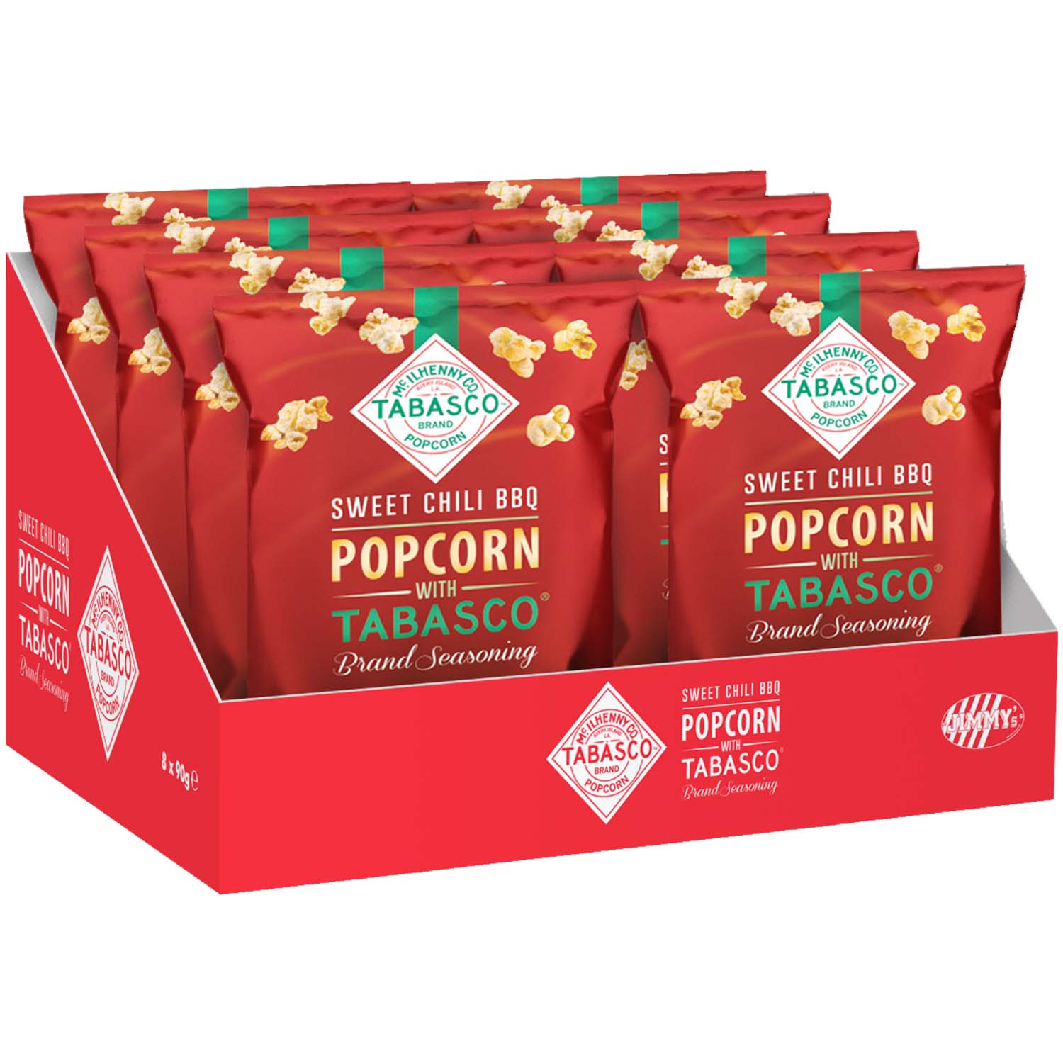 Jimmy's Popcorn Sweet Chili BBQ with Tabasco 90g