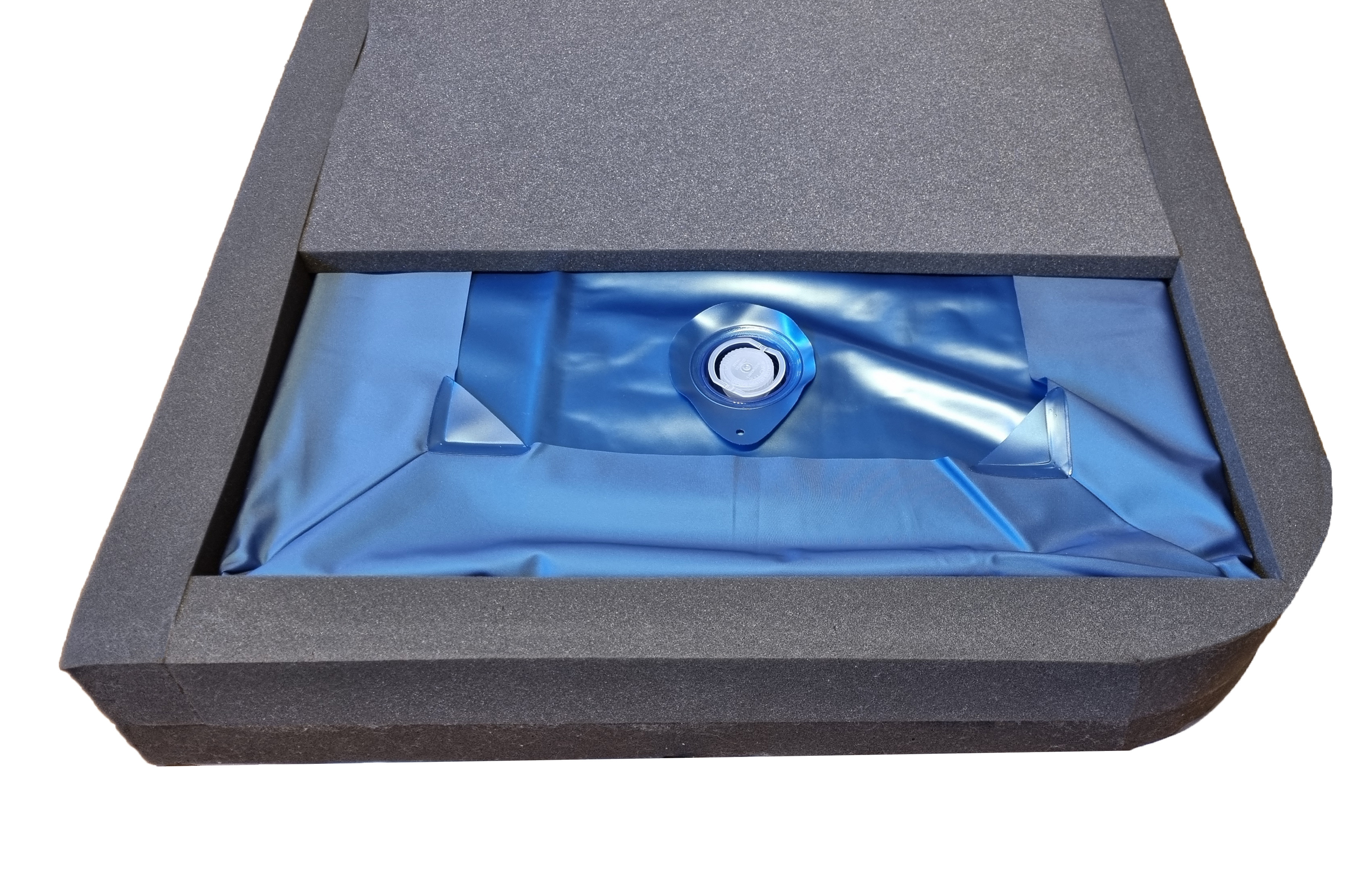 Petbed Hundebetten Petbed Wasserbett 120x70cm anthrazit