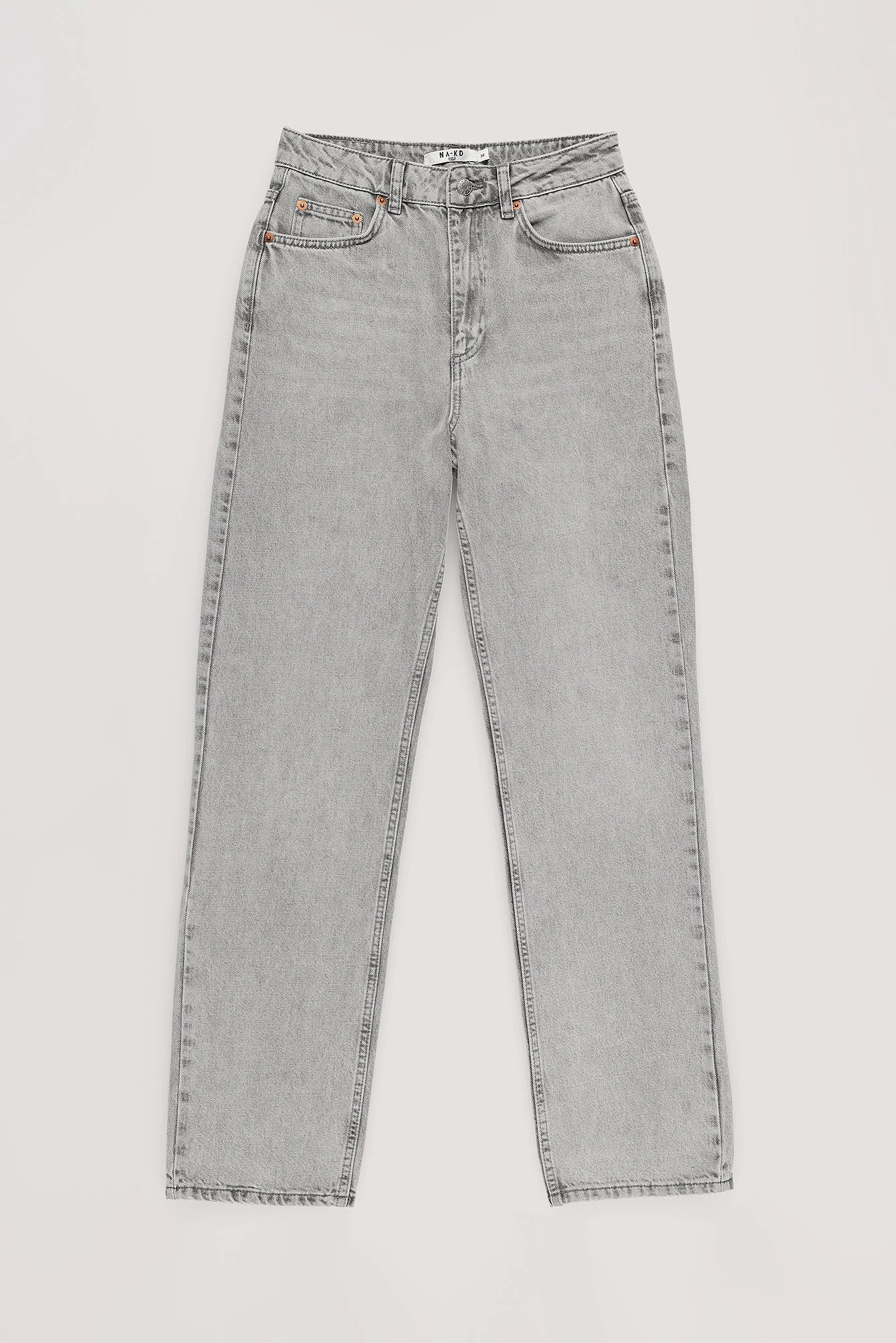 Gerade geschnittene Jeans mit hoher Taille