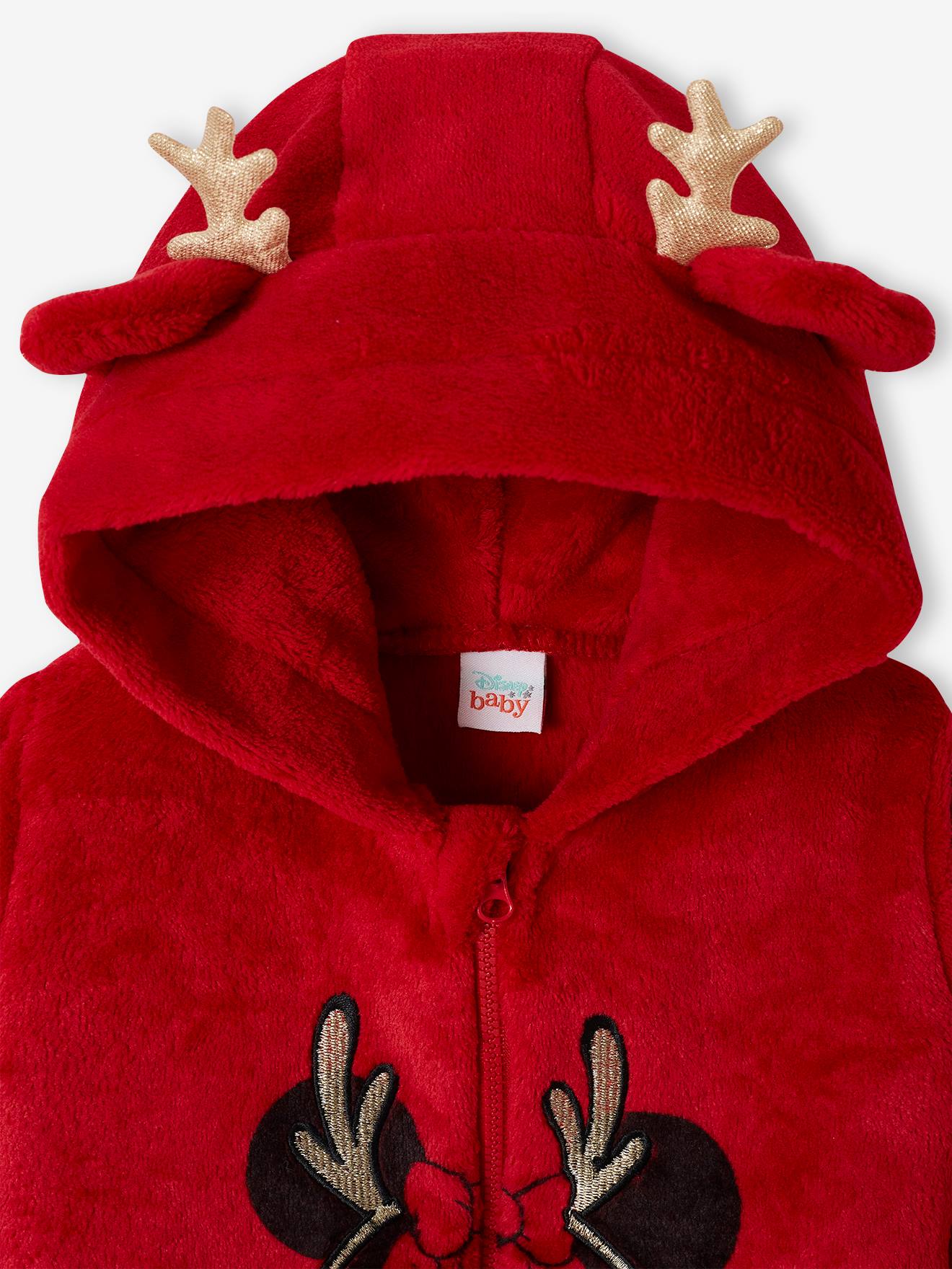 Minnie Weihnachtlicher Kinder Baby Overall Disney MINNIE MAUS - rot