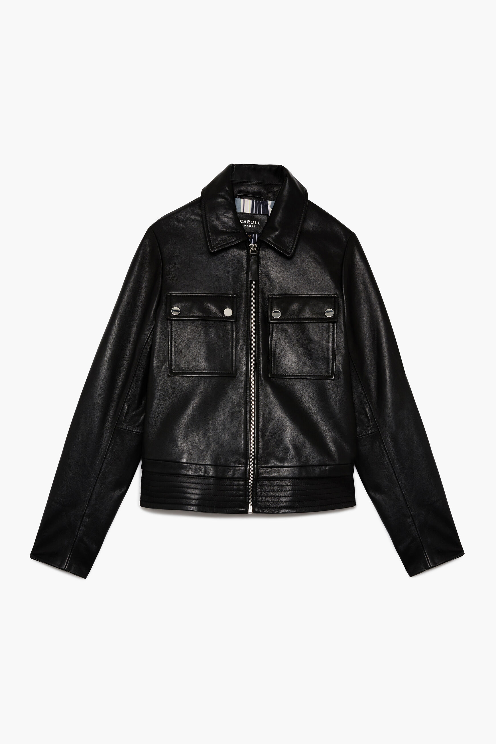 veste rachel 100% cuir noir femme