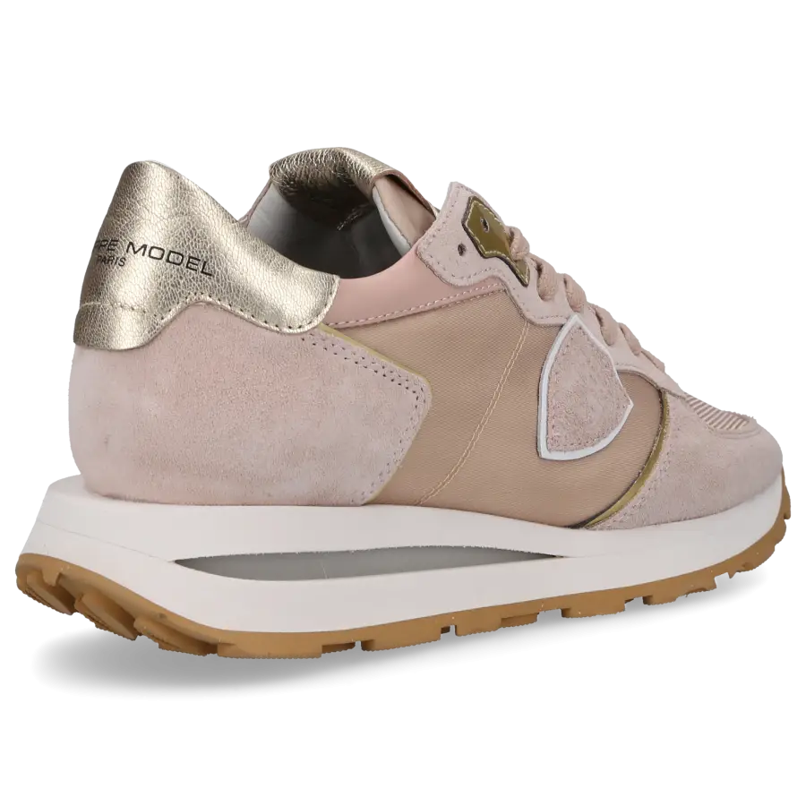 Philippe Model - Sneaker low TROPEZ HAUTE Veloursleder Textil - pink