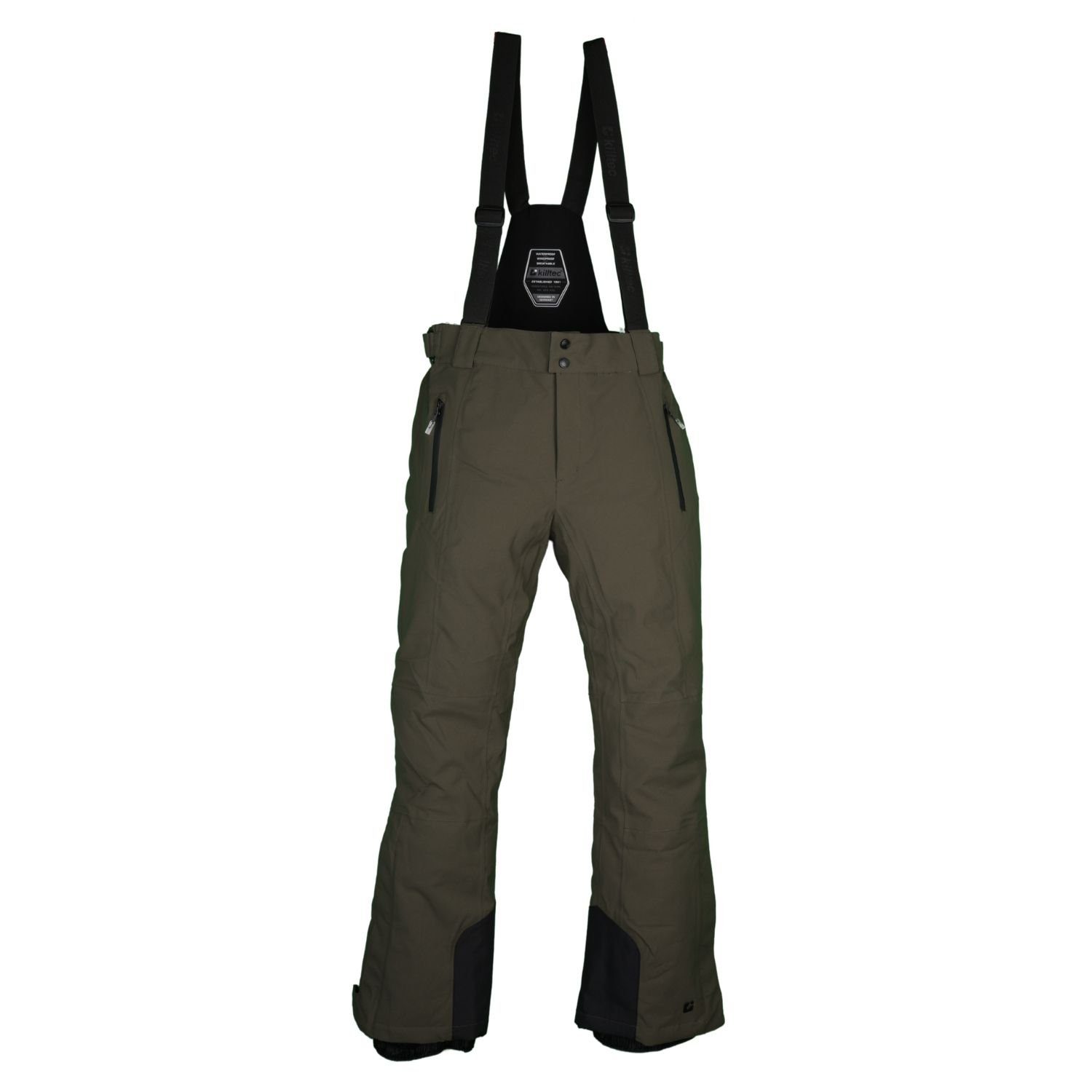 Killtec Skianzug Herren Skijacke + Skihose (orange/schwarz/grün, Gr. L)