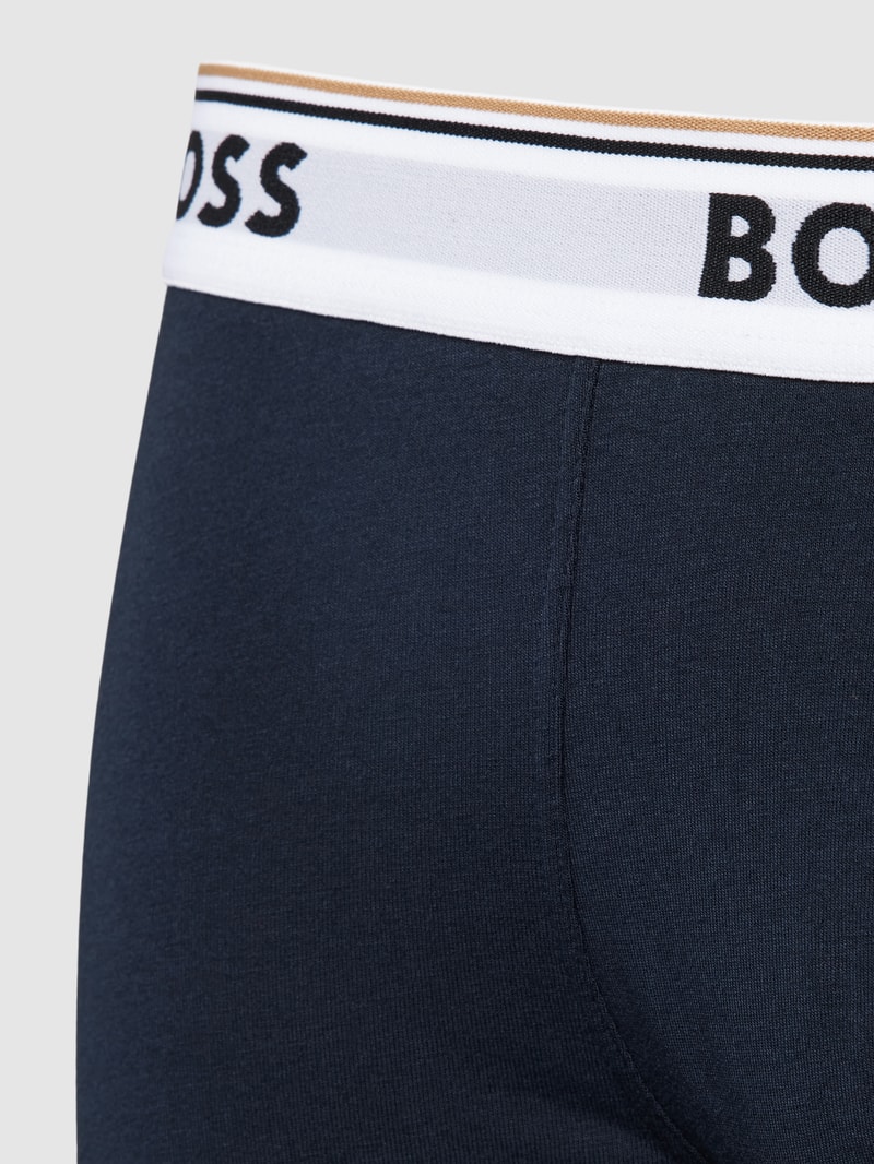 Trunks mit elastischem Logo-Bund im 3er-Pack in schwarz