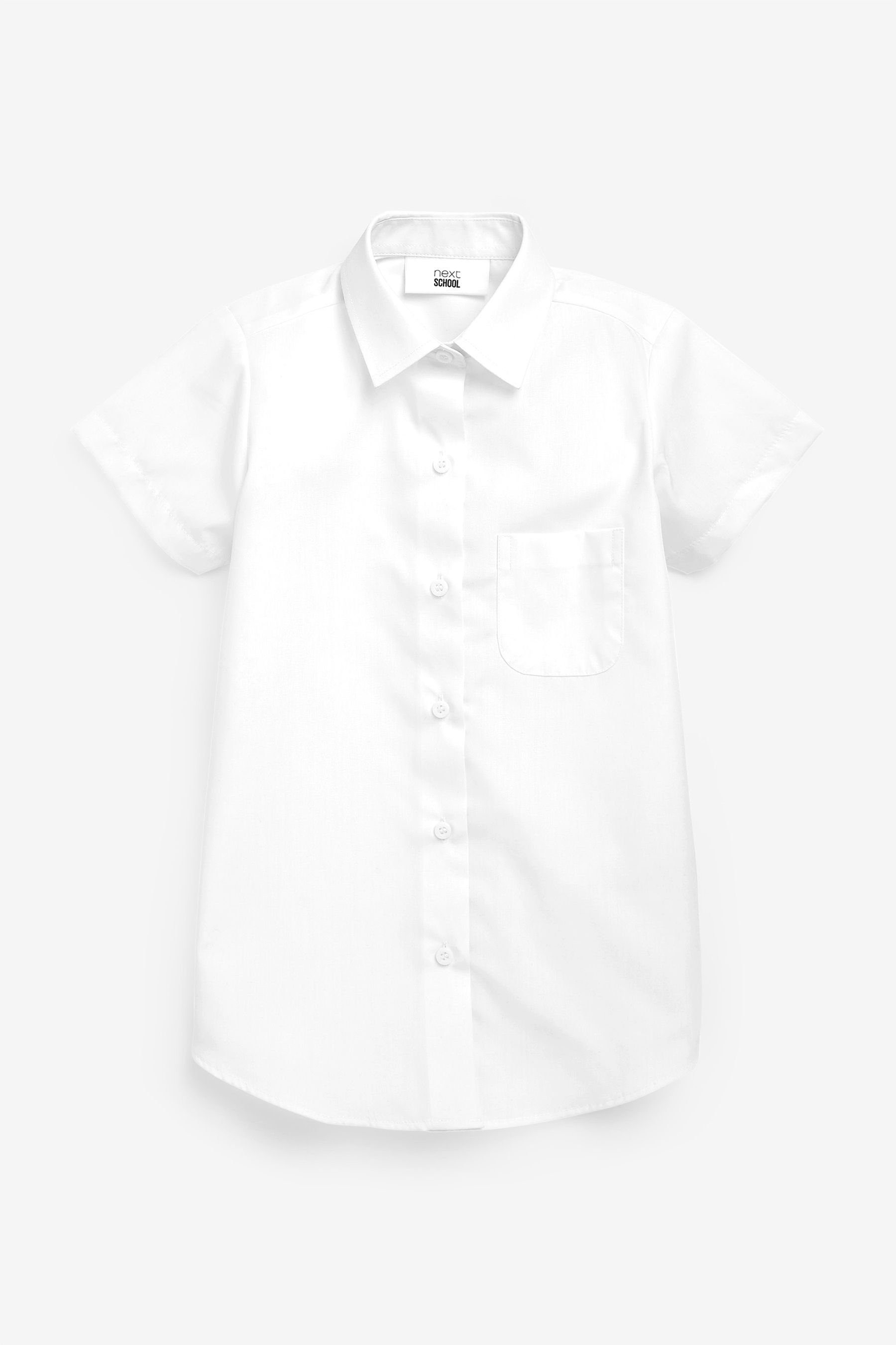 Next Kurzarmbluse Kurzarmhemden (3-17 J) Plus Fit, 2er-Pack (2-tlg)