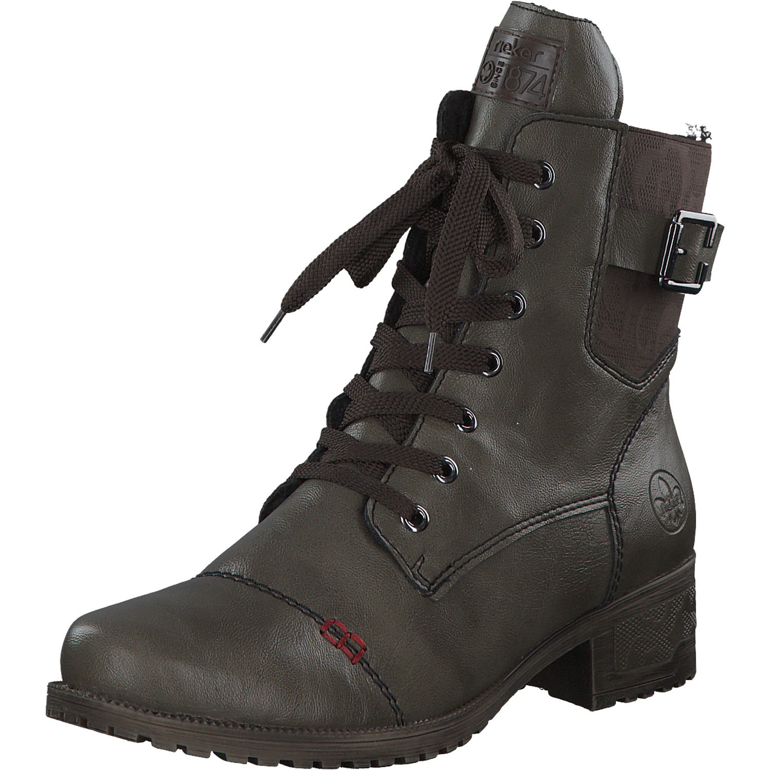 Rieker 70345, Schnürstiefel, Damen, vert