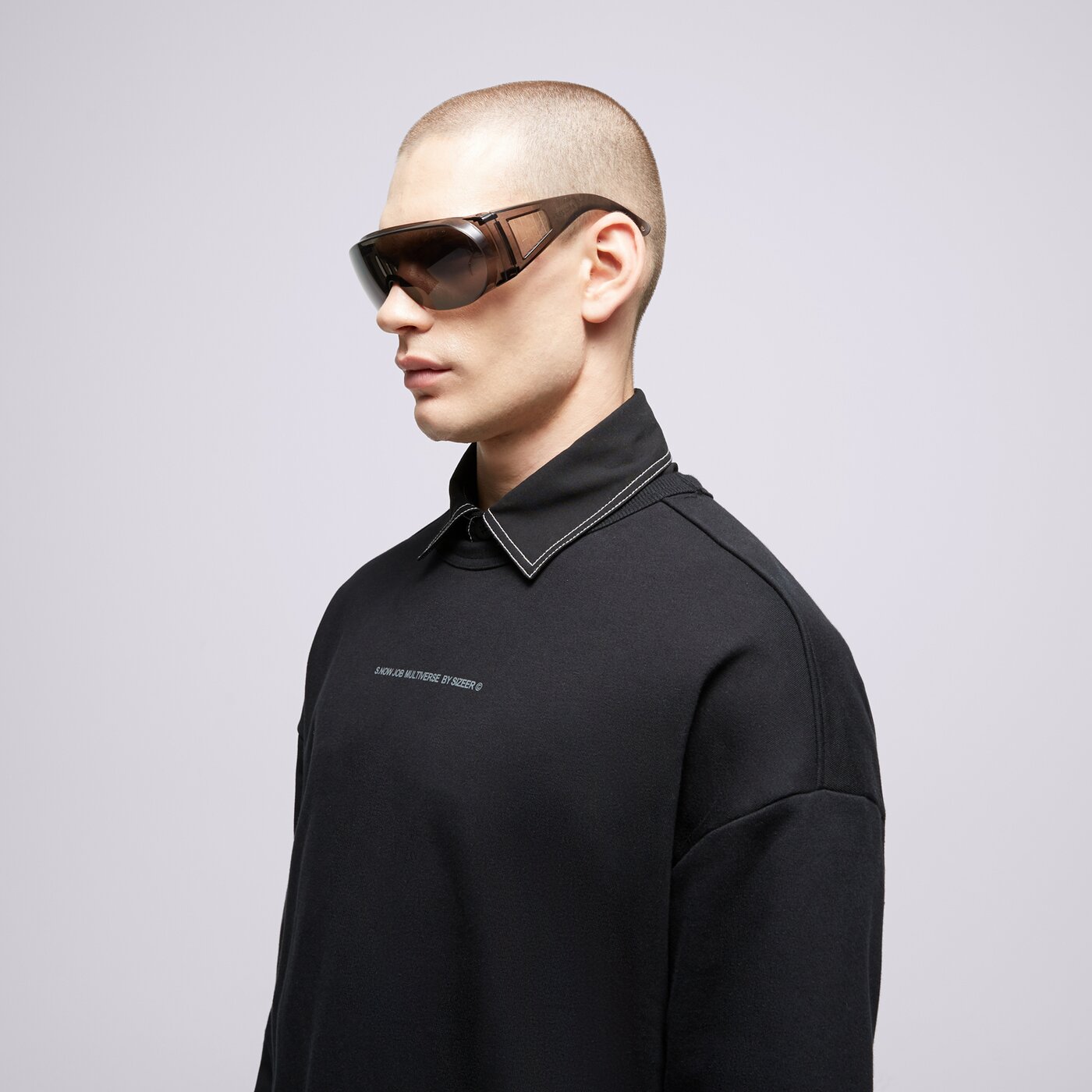 S.NOW JOB SIZEER CREWNECK “I DON'T KNOW” BLACK Schwarz