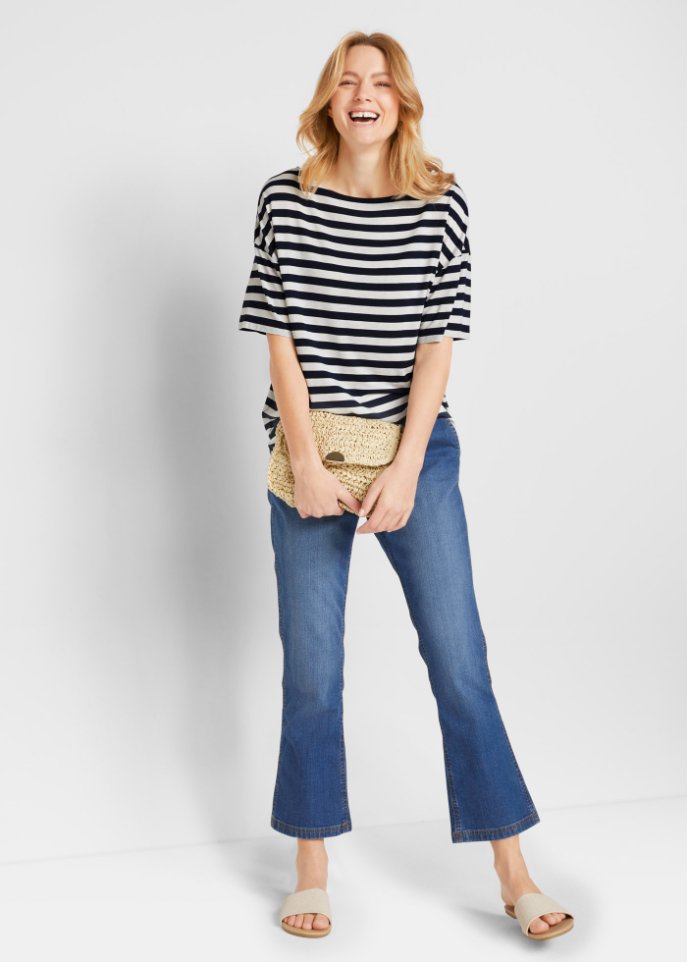 Gestreiftes Oversize-Shirt