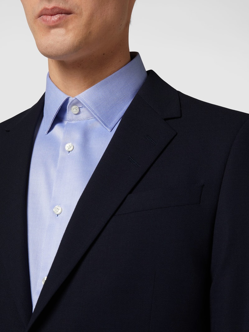 Regular Fit 2-Knopf-Sakko 'Traveler' mit Stretch-Anteil Modell 'Jarl' in marineblau
