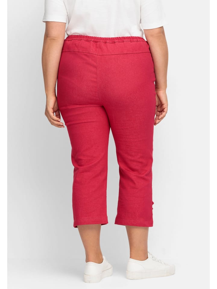 sheego 7/8-Jeans in rot günstig kaufen