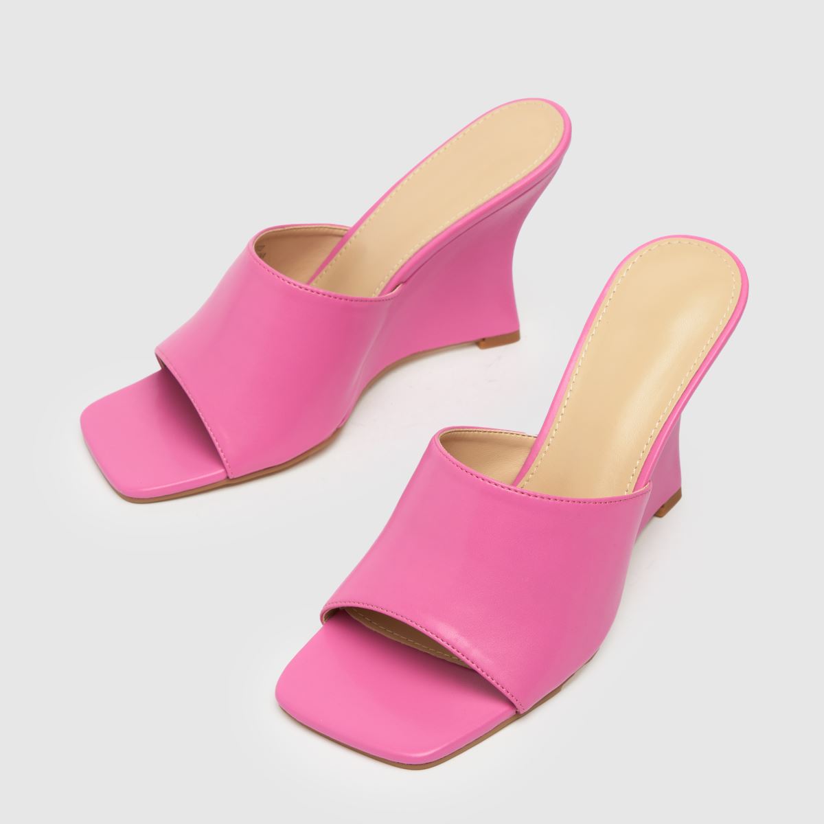 Schuh Samira éksarkú papucs rózsaszín magassarkúban