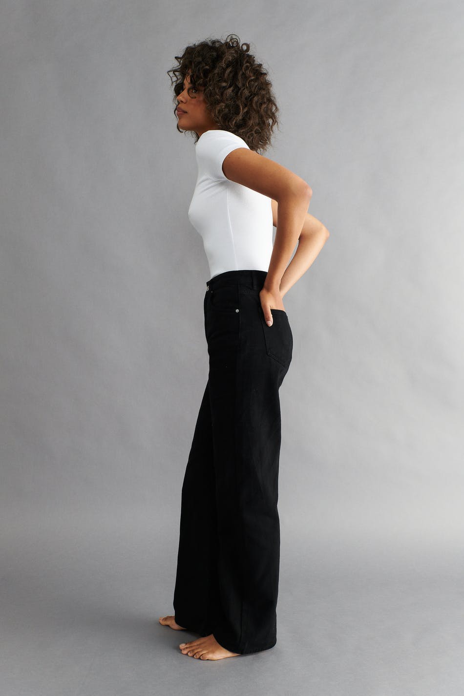 Straight high waist jeans