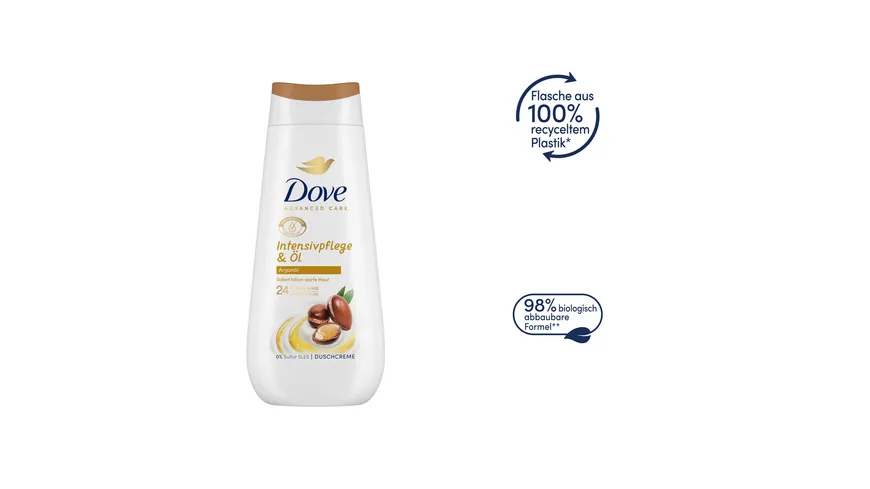 Dove Advanced Care Duschcreme Intensivpflege & Öl mit Arganöl 225 ml