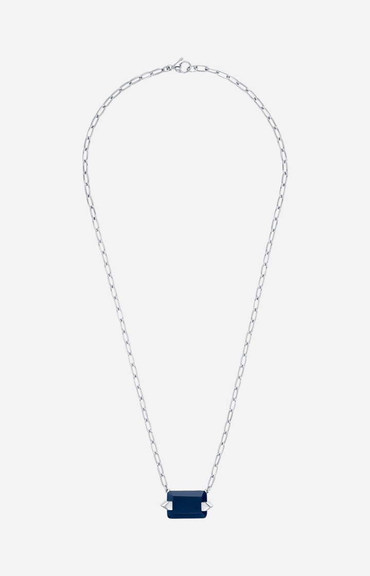 Halskette in Silber/Blau
