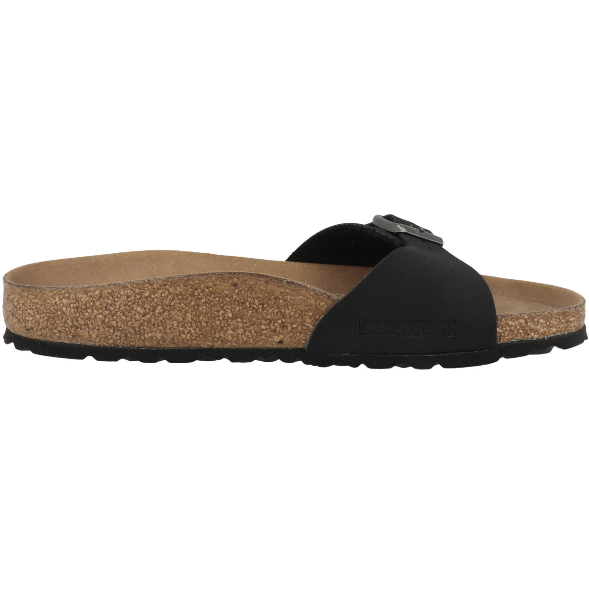 Birkenstock Madrid Birko-Flor Nubuk schmal Sandale schwarz