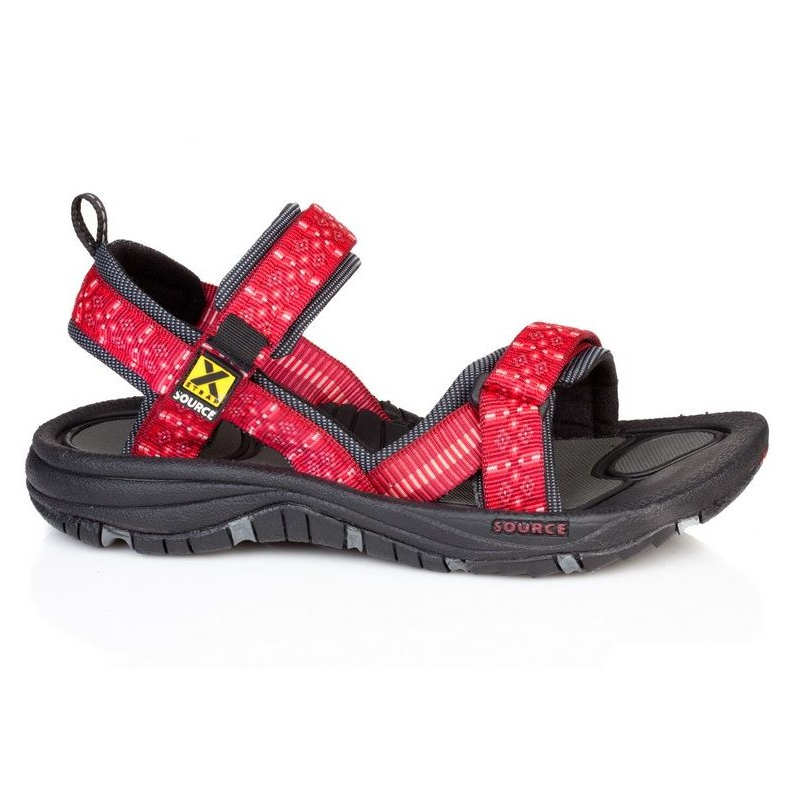 Source Gobi Tribal Red Damen Sandalen