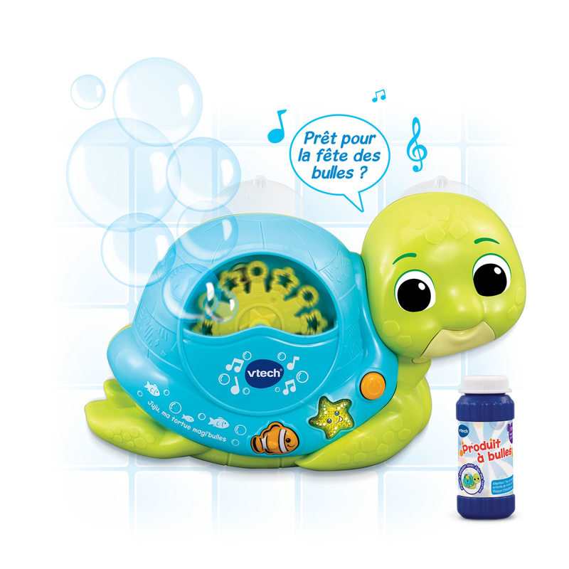 Jeu de bain Juju la Tortue à bulles