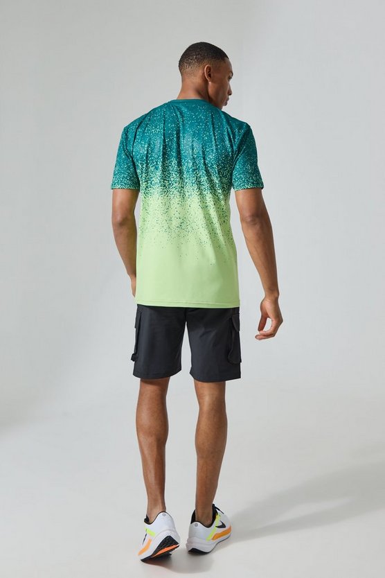 Man Active grünes Ombre T-Shirt