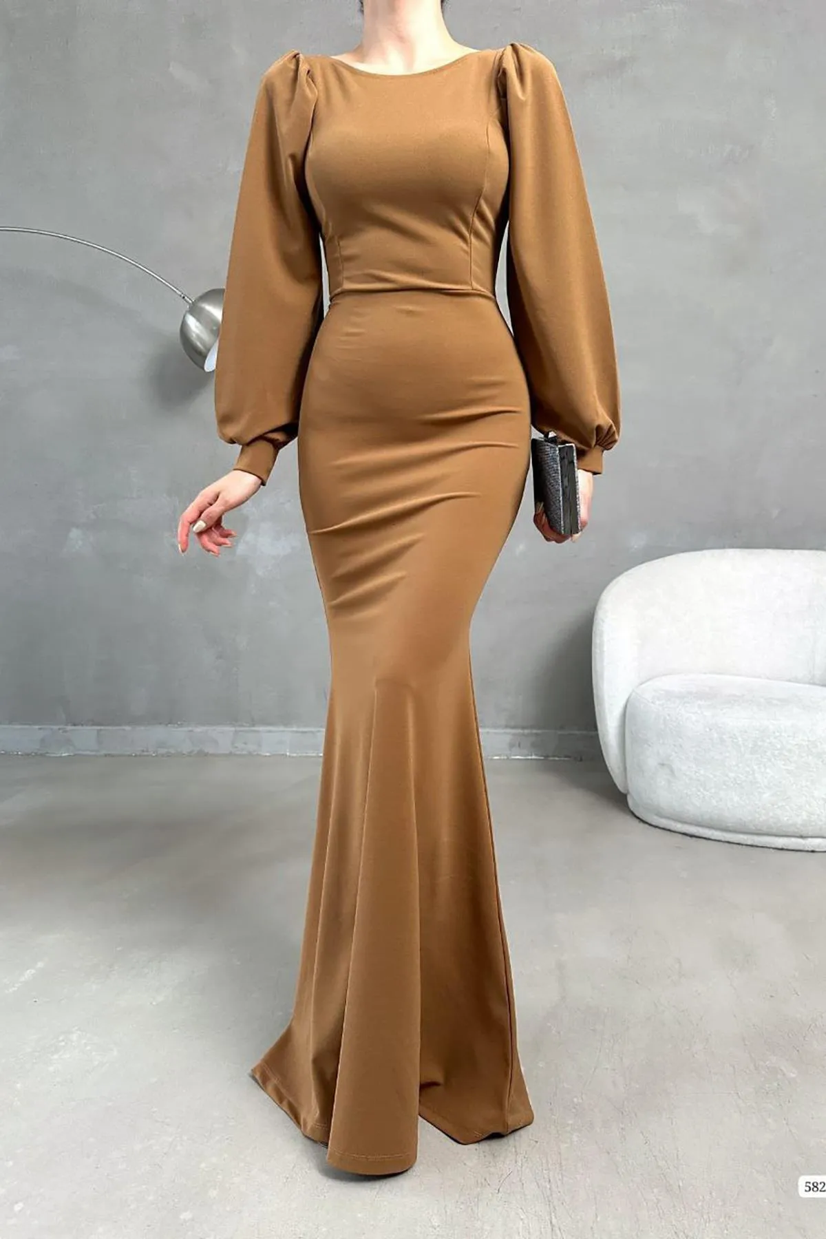 Deafox  Kleid - Braun - A-Linie