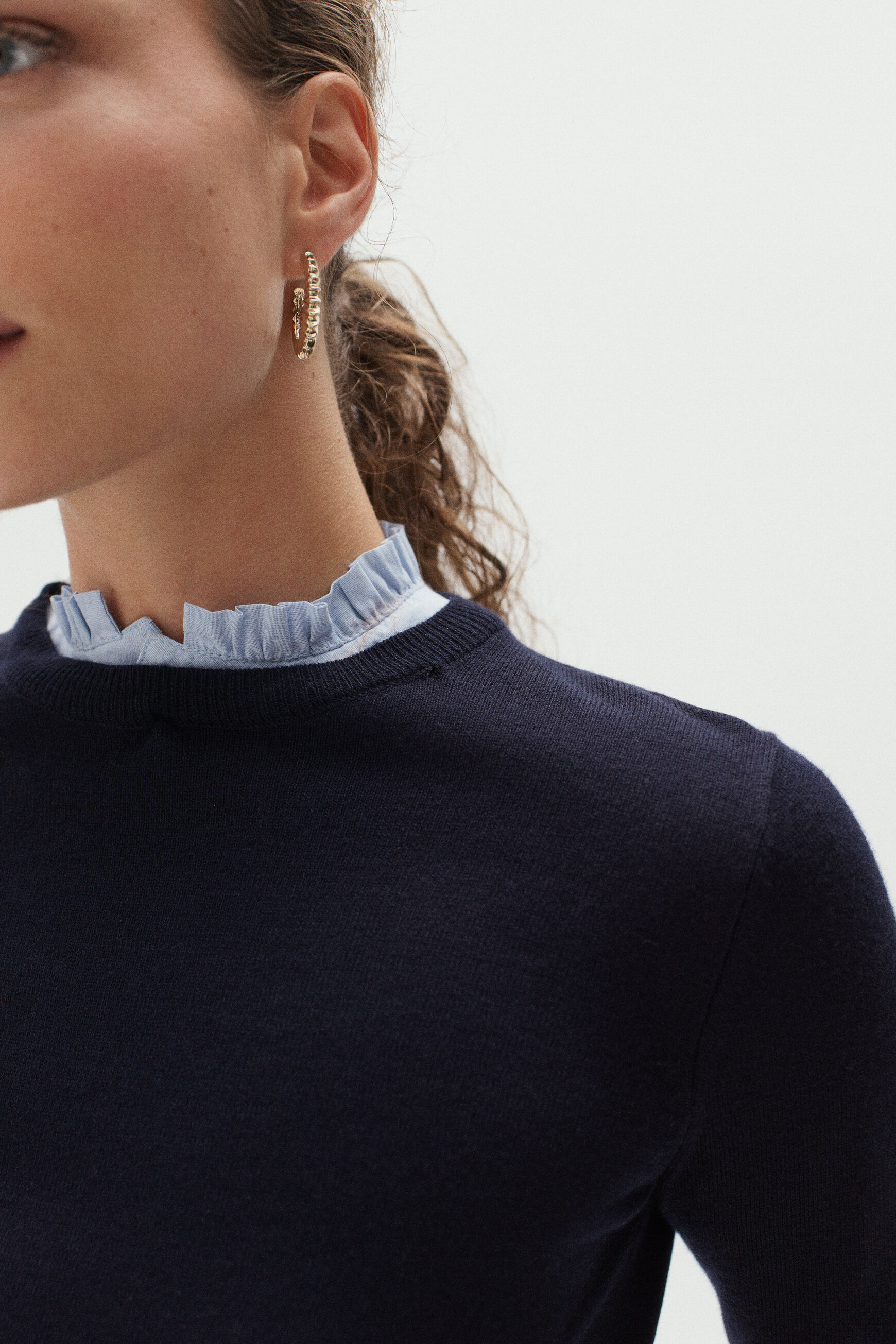 pull meryblue bleu marine femme