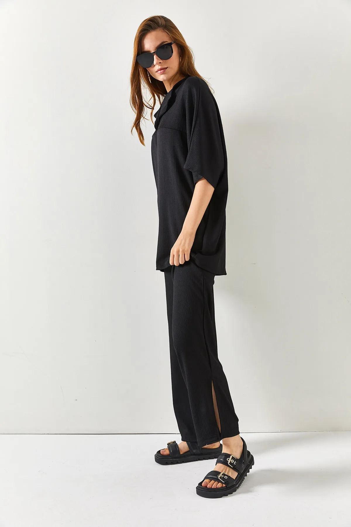 Olalook  Zweiteiler - Schwarz - Oversized