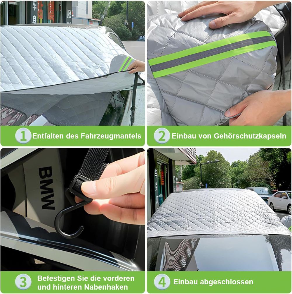 JOYOLEDER Frontscheibenabdeckung Anti-Frost für die Windschutzscheibe