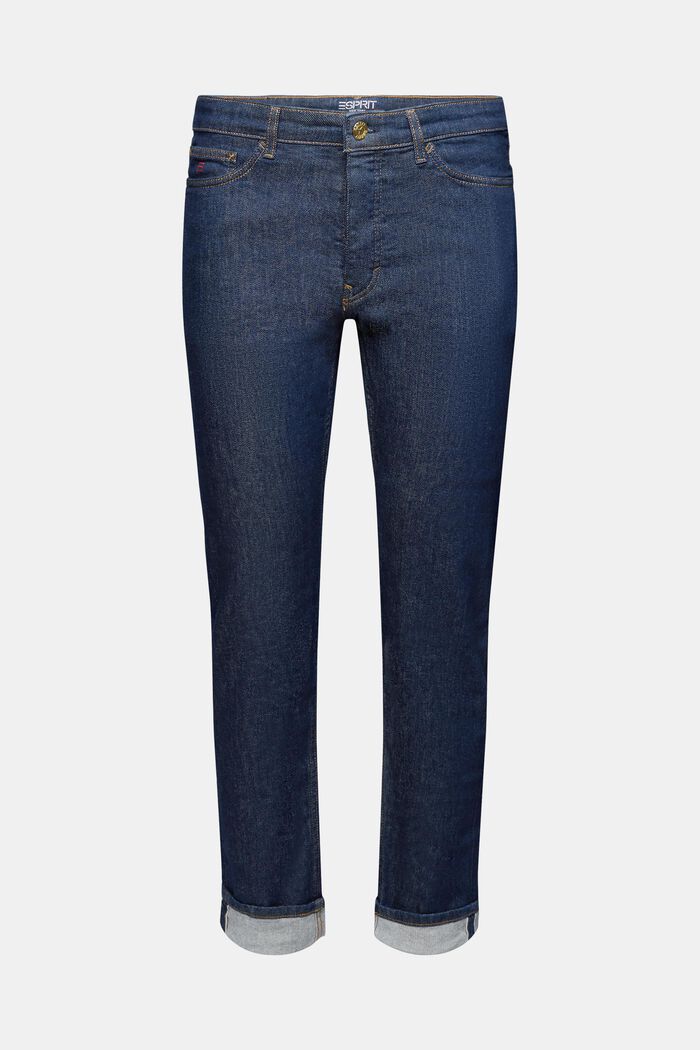 Jeans mit geradem Bein und mittlerer Bundhöhe