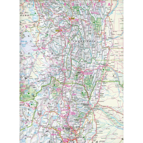 Nelles Map Bolivia - Paraguay 1 : 2 500 000 - Wanderkarte