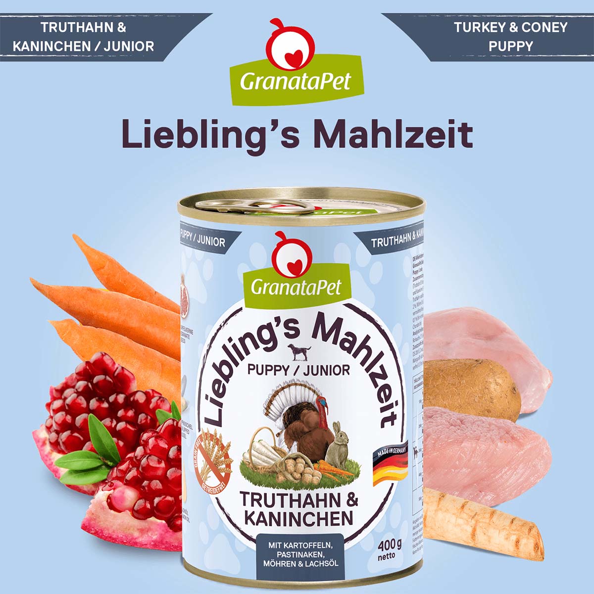 GranataPet Liebling's Mahlzeit Junior Truthahn und Kaninchen