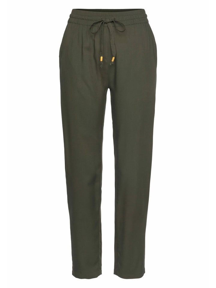 LASCANA Schlupfhose in khaki günstig kaufen