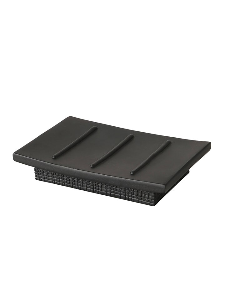 Boltze Seifenschale ''Bathy'' in Schwarz - (B)13 x (H)2,3 x (T)8,5 cm günstig kaufen onesize