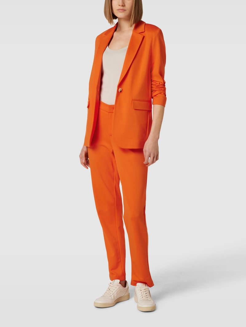 Blazer mit Pattentaschen in orange