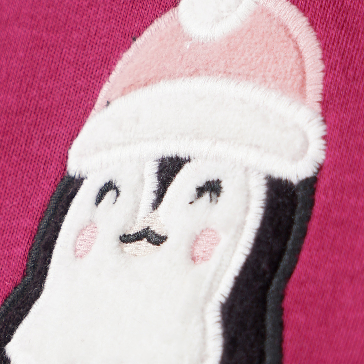 Baby Schlafanzug mit Pinguin-Applikation