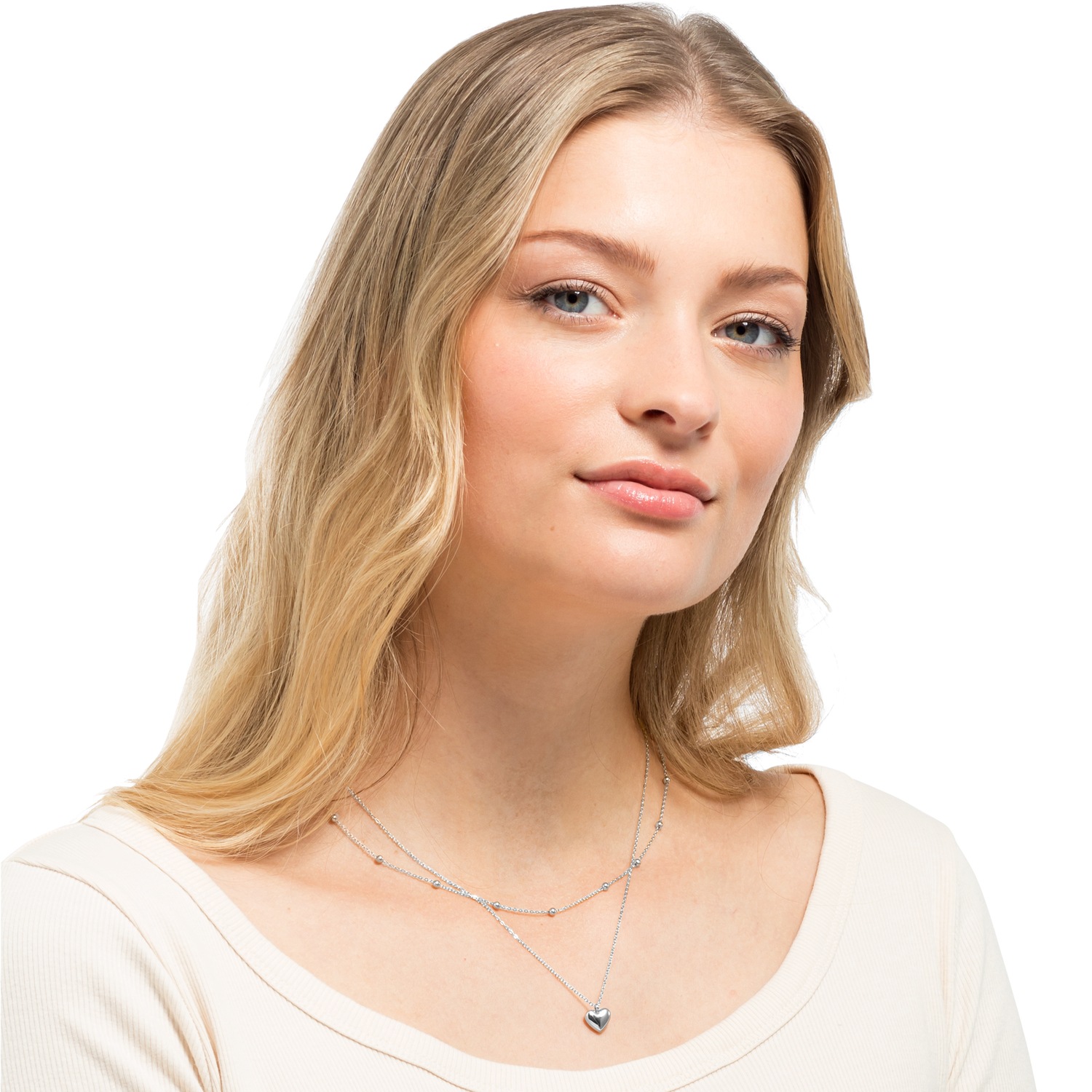 Heideman Nina kaklarota, pulēta sudraba krāsā