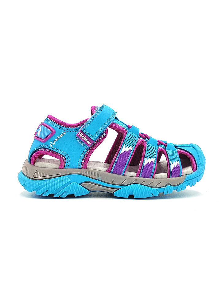 Richter Shoes Halbsandalen in Lila/ Hellblau günstig kaufen
