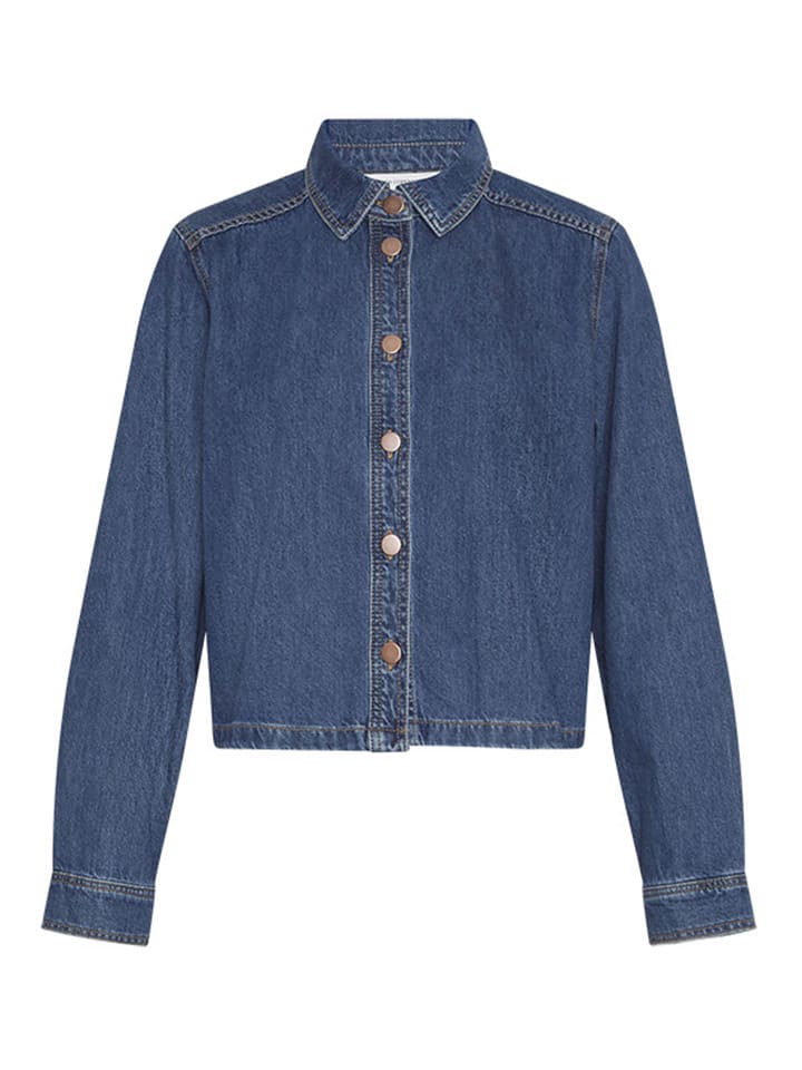 MOSS COPENHAGEN Jeans-Hemd in Dunkelblau günstig kaufen