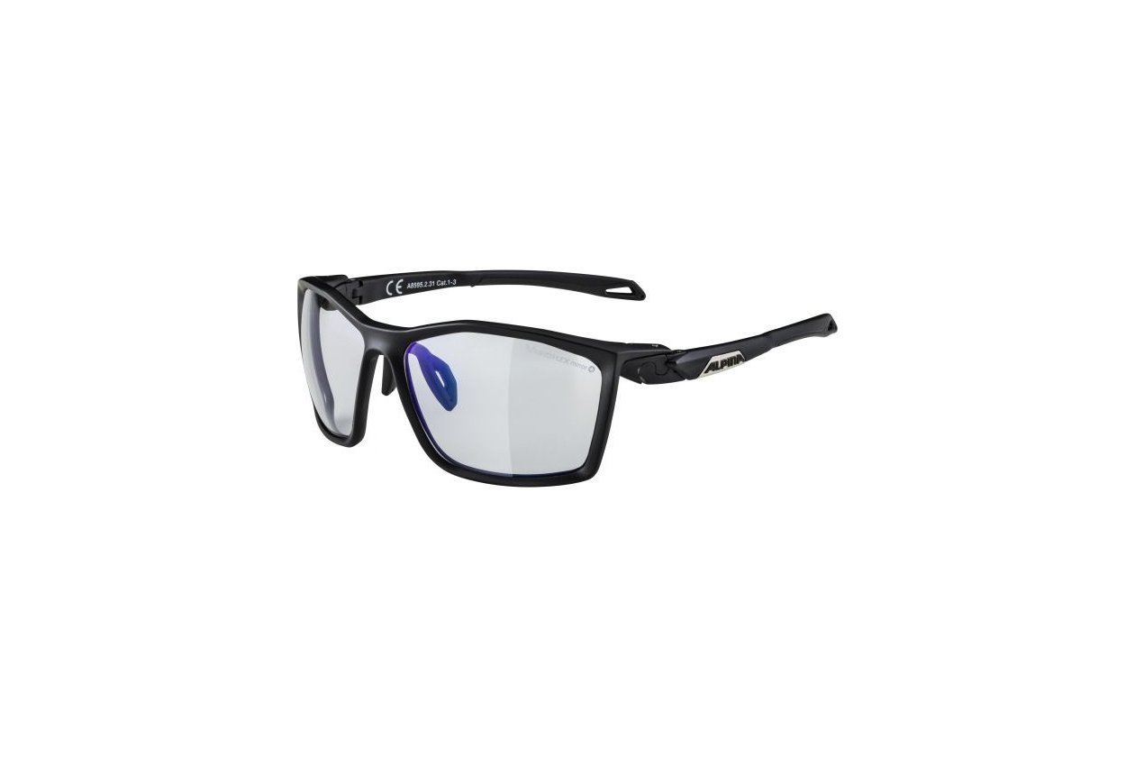 Alpina Twist Five V black matt / blue mirror lens